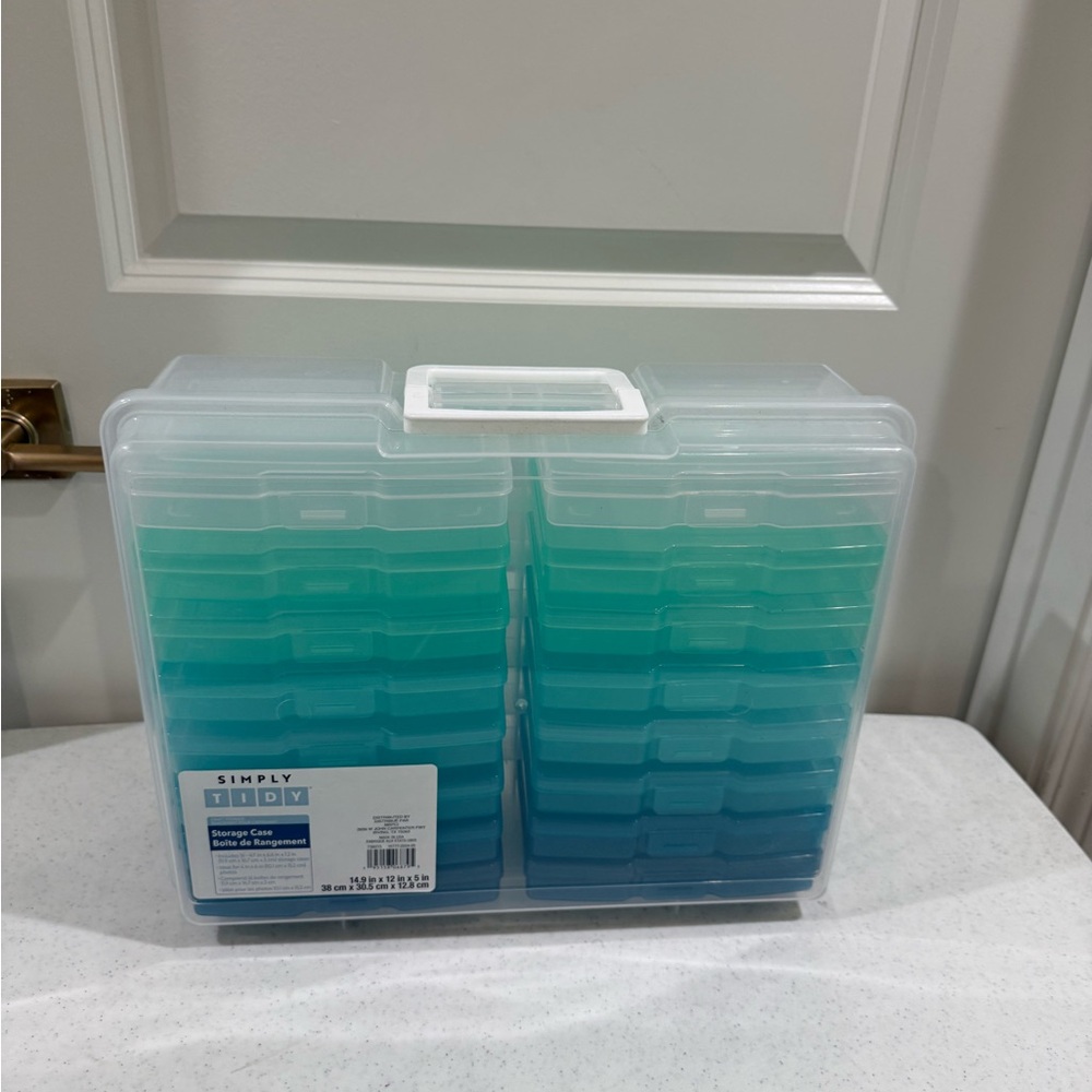 NEW Simply Tidy Ombré Photo & Craft Keeper ~ Storage Case - Picture 4 of 10